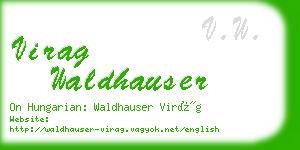 virag waldhauser business card